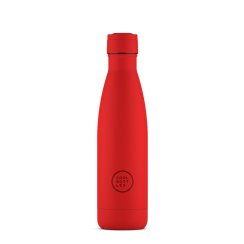 Termo fľaša z nerezovej ocele COOL BOTTLES Vivid Red trojvrstvová 500 ml