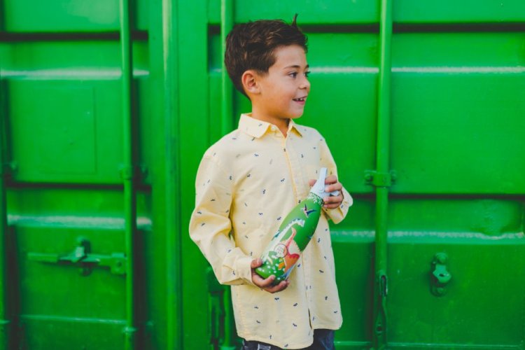 Detská termo fľaša z nerezovej ocele COOL BOTTLES Kids Jurassic Era trojvrstvová 350 ml 3D