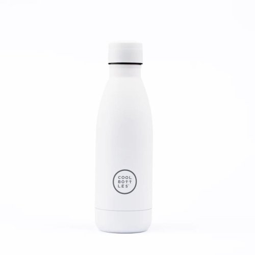 Nerezová termolahev COOL BOTTLES Mono White třívrstvá 350ml