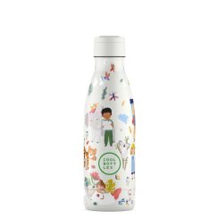 Dětská nerezová termolahev COOL BOTTLES Kids Curious Explorers třívrstvá 350 ml 3D