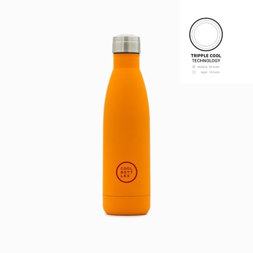 Nerezová termolahev COOL BOTTLES Vivid Orange třívrstvá 500ml