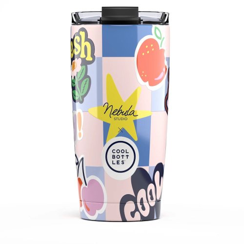 Nerezový termohrnček Cool Bottles Xclusive! Nébula - Sticker Fever 550 ml