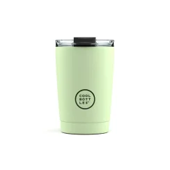 Nerezový termohrnek COOL BOTTLES Pastel Green třívrstvý 330ml