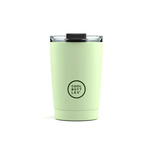 Nerezový termohrnek COOL BOTTLES Pastel Green třívrstvý 330ml