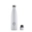 Termo fľaša z nerezovej ocele COOL BOTTLES Mono White trojvrstvová 500 ml