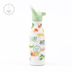 Dětská nerezová termolahev COOL BOTTLES Kids African Safari třívrstvá 260ml 3D