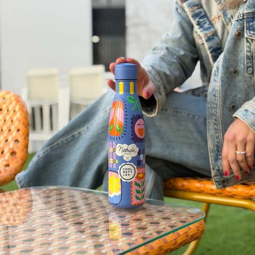 Nerezová termolahev Cool Bottles Xclusive! Patch Zone třívrstvá 500 ml
