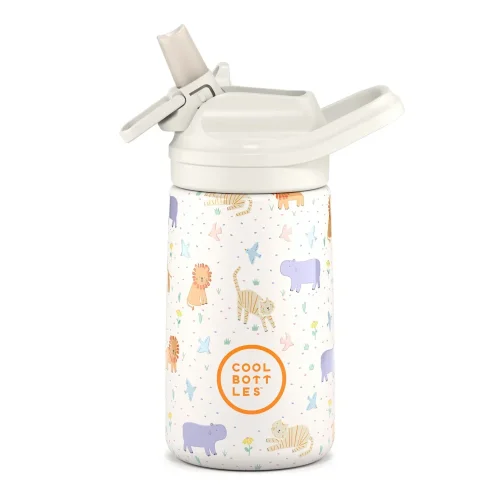 Dětská nerezová termoláhev COOL BOTTLES Kiddie Roar Time 350 ml 3D