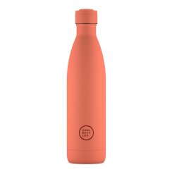 Termo fľaša z nerezovej ocele COOL BOTTLES Pastel Coral trojvrstvová 750 ml