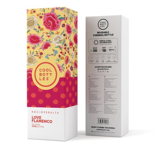 Nerezová termolahev COOL BOTTLES Xclusive! Love Flamenco třívrstvá 500ml