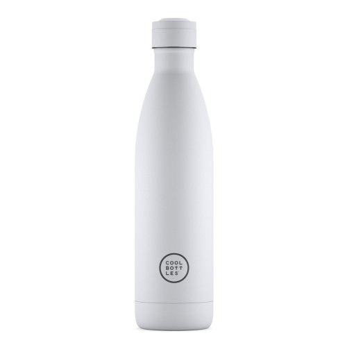 Termo fľaša z nerezovej ocele COOL BOTTLES Mono White trojvrstvová 750 ml