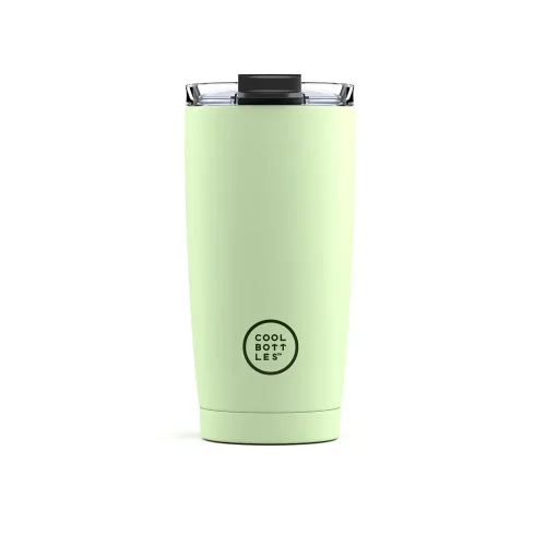 Nerezový termohrnek COOL BOTTLES Pastel Green třívrstvý 550ml
