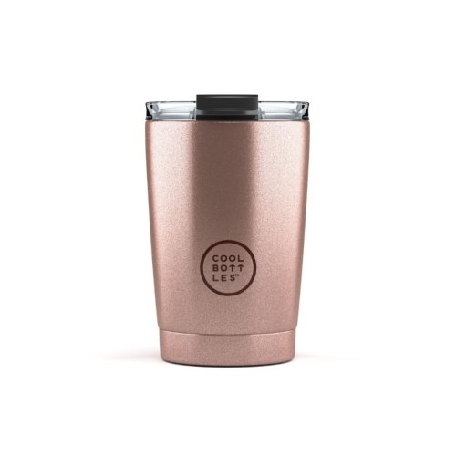 Nerezový termohrnek COOL BOTTLES Metallic Rose třívrstvý 330ml