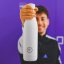 Nerezová termolahev COOL BOTTLES Mono White třívrstvá 350ml
