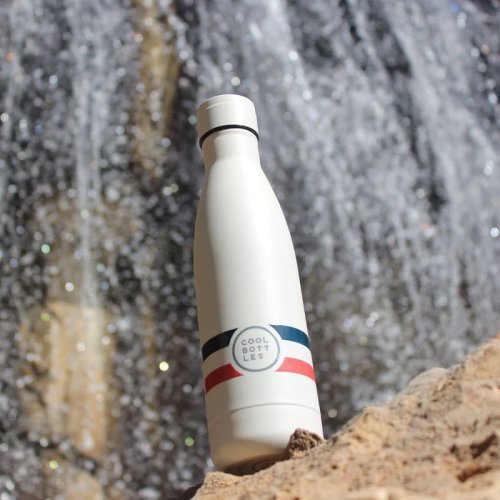 Nerezová termolahev COOL BOTTLES Xclusive! Pure White třívrstvá 500 ml