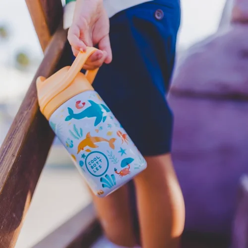 Detská nerezová termofľaša COOL BOTTLES Kiddie Underwater World 350 ml 3D