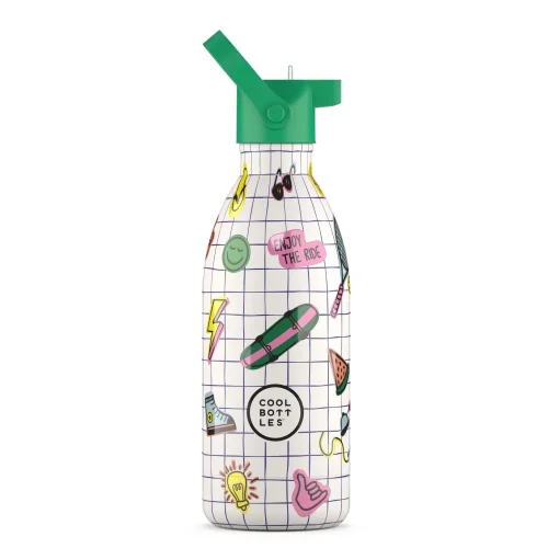 Detská termo fľaša z nerezovej ocele COOL BOTTLES Kids Play Mode trojvrstvová 500 ml 3D