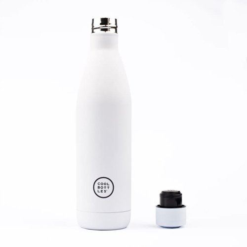 Nerezová termolahev COOL BOTTLES Mono White třívrstvá 750ml
