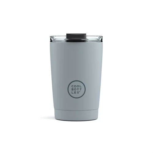 Nerezový termohrnek COOL BOTTLES Pastel Grey třívrstvý 330ml