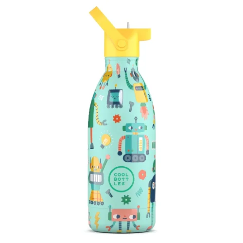 Dětská nerezová termolahev COOL BOTTLES Kids Short Circuit třívrstvá 500 ml 3D