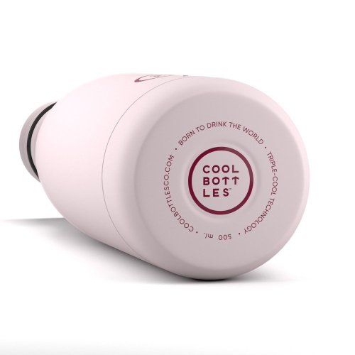 Termo fľaša z nerezovej ocele COOL BOTTLES Pastel Pink trojvrstvová 500 ml