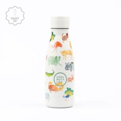 Dětská nerezová termolahev COOL BOTTLES Kids African Safari třívrstvá 260ml 3D