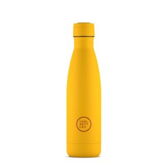 Termo fľaša z nerezovej ocele COOL BOTTLES Vivid Yellow trojvrstvová 500 ml