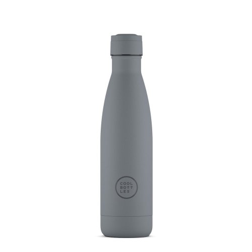 Termo fľaša z nerezovej ocele COOL BOTTLES Pastel Grey trojvrstvová 500 ml