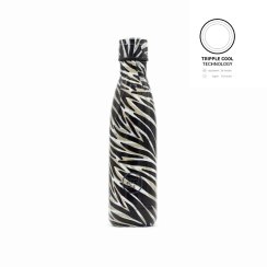 Nerezová termolahev COOL BOTTLES Wild Zebra třívrstvá 500ml