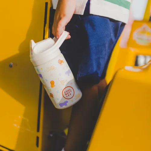 Dětská nerezová termoláhev COOL BOTTLES Kiddie Roar Time 350 ml 3D