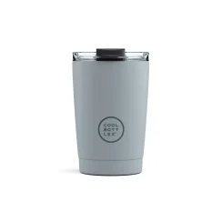 Nerezový termohrnek COOL BOTTLES Pastel Grey třívrstvý 330ml