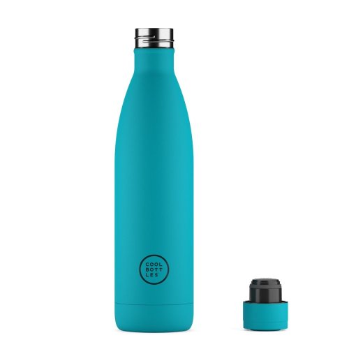 Termo fľaša z nerezovej ocele COOL BOTTLES Vivid Turquoise trojvrstvová 750 ml