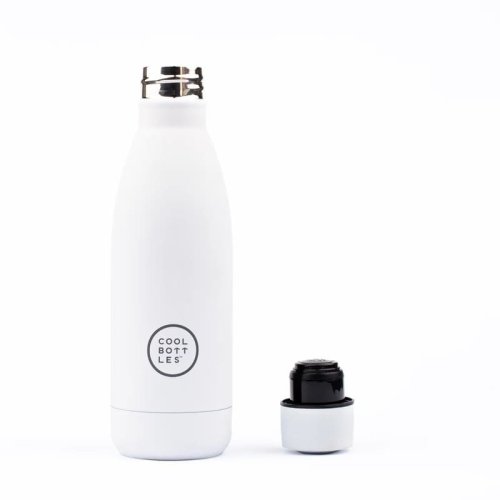 Nerezová termolahev COOL BOTTLES Mono White třívrstvá 350ml