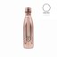 Nerezová termolahev COOL BOTTLES Chrome Rose dvouvrstvá 500ml