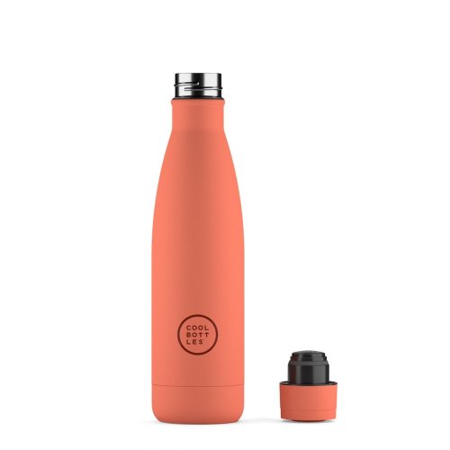 Termo fľaša z nerezovej ocele COOL BOTTLES Pastel Coral trojvrstvová 500 ml