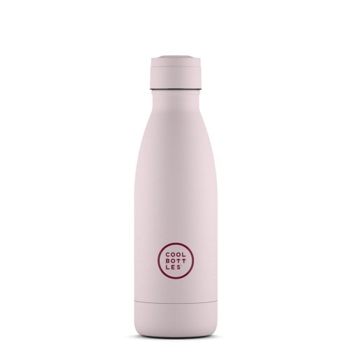 Termo fľaša z nerezovej ocele COOL BOTTLES Pastel Pink trojvrstvová 350 ml