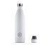 Termo fľaša z nerezovej ocele COOL BOTTLES Mono White trojvrstvová 750 ml