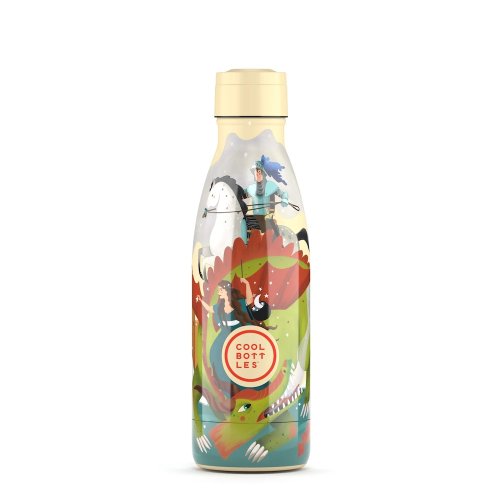 Dětská nerezová termolahev COOL BOTTLES Kids Knight Legend třívrstvá 350 ml 3D