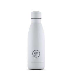 Nerezová termolahev COOL BOTTLES Mono White třívrstvá 350 ml