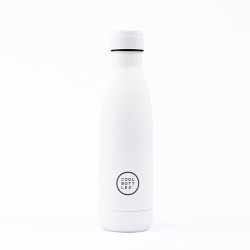 Nerezová termolahev COOL BOTTLES Mono White třívrstvá 500ml