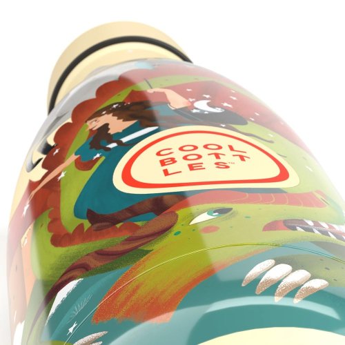 Dětská nerezová termolahev COOL BOTTLES Kids Knight Legend třívrstvá 350 ml 3D