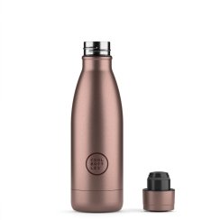 Termo fľaša z nerezovej ocele COOL BOTTLES Metallic Rose trojvrstvová 350 ml