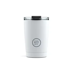 Nerezový termohrnek COOL BOTTLES Mono White třívrstvý 330ml
