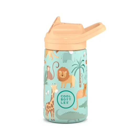Dětská nerezová termoláhev COOL BOTTLES Kiddie Wild Crew 350 ml 3D