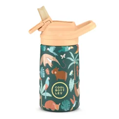 Detská nerezová termofľaša COOL BOTTLES Kiddie Rainforest Refuge 350 ml 3D