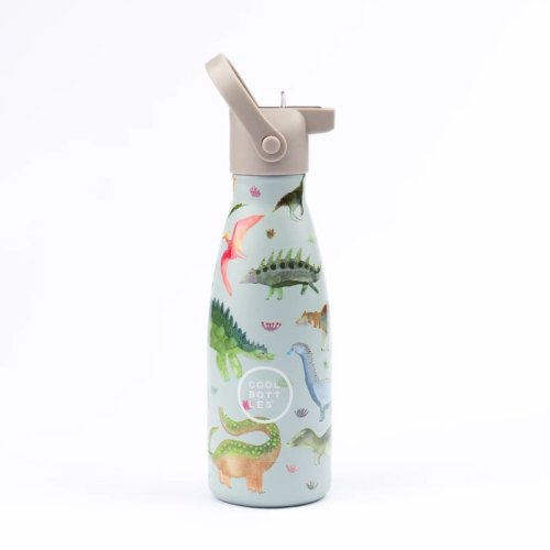 Dětská nerezová termolahev COOL BOTTLES Kids Dinos Planet třívrstvá 260ml 3D