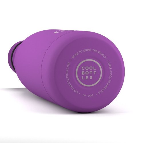 Termo fľaša z nerezovej ocele COOL BOTTLES Vivid Violet trojvrstvová 500 ml