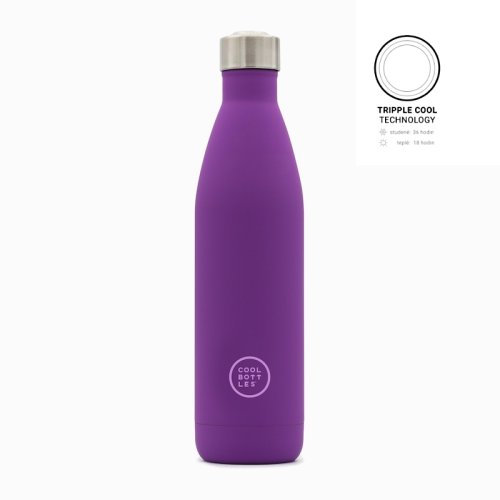 Nerezová termolahev COOL BOTTLES Vivid Violet třívrstvá 750ml