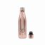Nerezová termolahev COOL BOTTLES Chrome Rose dvouvrstvá 500ml
