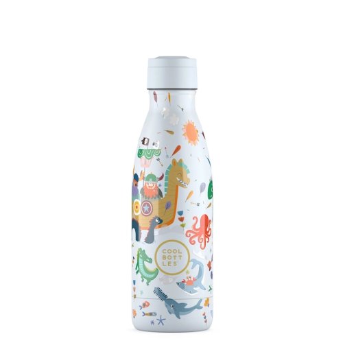 Dětská nerezová termolahev COOL BOTTLES Kids Brave Vikings třívrstvá 350 ml 3D